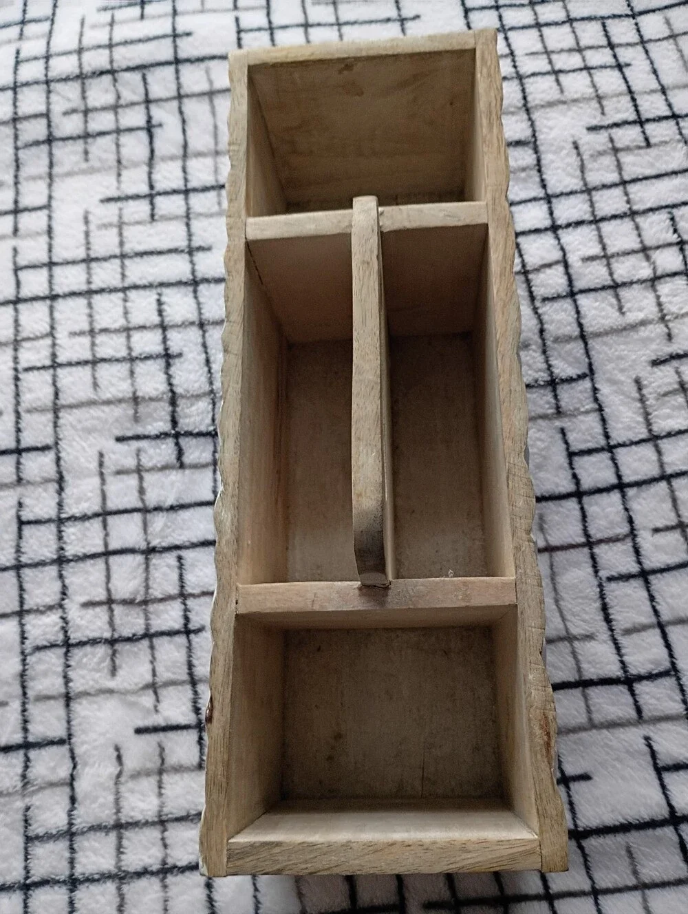 Wooden Decorative Desk Organizer NEEDS CLEANED